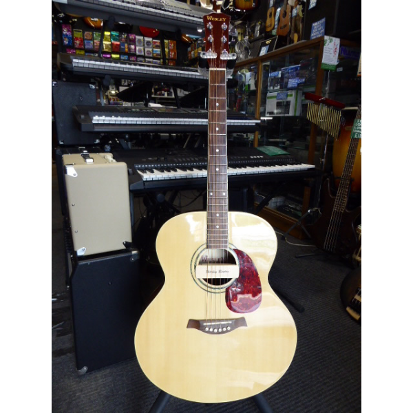 <p>Decent entry-level acoustic guitar with soundhole pickup installed.</p><p>Good condition.</p>