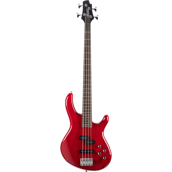 <p>Stunning lightweight bass with active circuit, hybrid pickup configuration, gloss red finish, and more!</p>