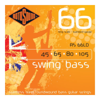 <p>The string that started a revolution and brought the bass player from the back line to the front.</p><p>Standard gauge set of stainless steel roundwound bass guitar strings by Rotosound.</p>