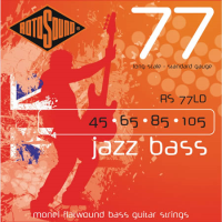 Standard gauge, quality monel flatwound bass guitar strings by Rotosound.