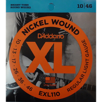 EXL110, D'Addario's best selling set, offers the ideal combination of tone, flexibility and long life. The standard for most electric guitars.