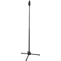 Straight stand for microphone with foldable tripod base<br />featuring a 'ONE HAND' mechanism, which allows you to adjust the height using just one hand.<br />No need to screw/unscrew/push/pull anything with the<br />other!<br />