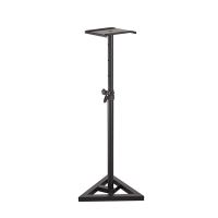 <p>Height-adjustable&nbsp; metal stands for studio monitors. </p><p>Well-insulated, with four rubber spacers under the base and rubber risers on the top plate.</p><p><br /></p>