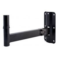 Wall mount heavy duty steel tube speaker stand. The directional mounting bracket allows both horizontal and vertical adjustment.<br /><br />
