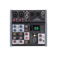 <p>Good quality compact mixer/USB audio interface, with 2 mic inputs featuring 48v phantom power.</p><p>One stereo input channel.</p><p>Balanced XLR outputs.</p><p></p><p></p>
