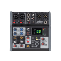 <p>Good quality compact mixer, featuring two microphone inputs with 48v phantom power.</p><p>1 stereo input channel.</p><p>Built-in effects processor with 16 effect types.</p><p>Balanced XLR outputs.</p><p><br /></p>