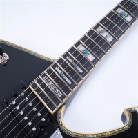 <p>Awesome Paul Stanley signature guitar with Iceman style body, Seymour Duncan pickups, bound ebony fretboard, and more!</p><p>Includes Ibanez padded bag.</p>