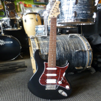Great-looking and affordable HSS strat copy with decent pickups and playability.