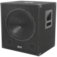 <p>Active subwoofer with integral amplifier and adjustable low pass filter in rugged, carpet covered wooden cabinet.<br />Adjustable cutoff frequency<br />Metal corner protectors<br />Side mounted carrying handles.</p><p><br /></p>