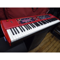 <p>Superb performance keyboard with independent sections for Drwabar Organ, Piano/ Electric Piano, Synth and Effects.</p><p>One of the most popular gigging instruments around!</p><p>Very good condition, apart from one key which has a slight chip on the front(pictured)</p><p>Comes with Nord wheelie bag.</p><p>MASTER SECTION:</p><p>&nbsp;&nbsp;&nbsp; Master Level Control<br />&nbsp;&nbsp;&nbsp; Wooden Pitch Stick<br />&nbsp;&nbsp;&nbsp; Modulation Wheel<br />&nbsp;&nbsp;&nbsp; 21 x 6 Program Locations<br />&nbsp;&nbsp;&nbsp; 2 Live Buffers<br />&nbsp;&nbsp;&nbsp; 2 Individual Panel Setups<br />&nbsp;&nbsp;&nbsp; 3 Morph sources (Modulation Wheel, Control Pedal, Aftertouch)</p><p>ORGAN SECTION:</p><p>&nbsp;&nbsp;&nbsp; B3 Tone Wheel Organ-, Vox Continental- and Farfisa-models with full polyphony<br />&nbsp;&nbsp;&nbsp; 9 Digitally Controlled Drawbars<br />&nbsp;&nbsp;&nbsp; Percussion Controls<br />&nbsp;&nbsp;&nbsp; Vibrato / Chorus Control<br />&nbsp;&nbsp;&nbsp; 2-Part Multitimbral (2 manuals)</p><p>PIANO SECTION:</p><p>&nbsp;&nbsp;&nbsp; 2 Acoustic Grands<br />&nbsp;&nbsp;&nbsp; 2 Upright Pianos<br />&nbsp;&nbsp;&nbsp; 3 Electric Pianos (Mk I, II, V)<br />&nbsp;&nbsp;&nbsp; Wurlitzer A200 Electric Piano<br />&nbsp;&nbsp;&nbsp; Clavinet D6<br />&nbsp;&nbsp;&nbsp; CP-80 Electric Grand<br />&nbsp;&nbsp;&nbsp; 40-60 Voices Polyphony<br />&nbsp;&nbsp;&nbsp; 4 Selectable Velocity Curves<br />&nbsp;&nbsp;&nbsp; Clavinet EQ Controls<br />&nbsp;&nbsp;&nbsp; 2-Part Multitimbral</p><p>SYNTH SECTION:</p><p>&nbsp;&nbsp;&nbsp; Analog synthesis: 10 Modeling Waveforms - including Dual Saw, Hard Sync and PWM<br />&nbsp;&nbsp;&nbsp; FM synthesis: 2 &amp; 3 Operator FM Synthesis<br />&nbsp;&nbsp;&nbsp; Wavetables synthesis: 32 waveforms<br />&nbsp;&nbsp;&nbsp; 16 Voices Polyphony<br />&nbsp;&nbsp;&nbsp; Unison Control - with no reduction in polyphony<br />&nbsp;&nbsp;&nbsp; Timbre Controls<br />&nbsp;&nbsp;&nbsp; Amplitude Envelope<br />&nbsp;&nbsp;&nbsp; Modulation Envelope<br />&nbsp;&nbsp;&nbsp; 12/24 dB LowPass Filter with Resonance<br />&nbsp;&nbsp;&nbsp; 300 Memory Locations, 3 Categories<br />&nbsp;&nbsp;&nbsp; 2-Band Equalizer<br />&nbsp;&nbsp;&nbsp; 2-Part Multitimbral</p>