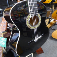 Entry-level classical guitar by Stagg.<br />