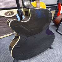 <p>Lovely semi-acoustic guitar in excellent condition.</p><p>A Wilkinson roller bridge and a Bigsby style tremolo system has been fitted.</p>