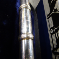 <p>Beautiful silver-plated intermediate flute from this well-reputed manufacturer.</p><p>Renowned for it's lovely tone, smooth action and great playability.</p><br /><br /><p></p>