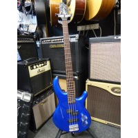 <p>Excellent lightweight 4-string bass guitar with active circuit, hybrid pickup configuration, blue metallic finish, and more!</p><p>Great condition.</p>