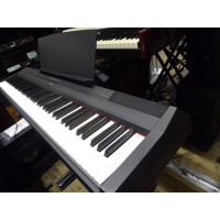 <p>Great 88-key weighted-action piano with built-in speakers.</p><p>The P-115 features a Graded Hammer Standard (GHS) keyboard. The feel of the keyboard gradually changes according to the register, so that it feels heavier when playing bass parts and lighter when playing treble parts. The keyboard also features matte finish black keys for an authentic piano experience.</p><p>The P-115 uses Yamaha's "Pure CF sound engine," featuring a piano sound recorded from Yamaha's renowned CFIIIS concert grand piano, heard on stages all over the world. In addition to the advanced piano sound, the improved damper resonance function recreates the reverberation of a grand piano, allowing for a finer level of nuanced expression.</p><p><br /><br /></p>