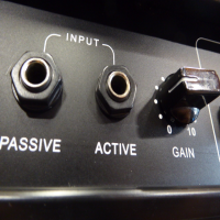 <p>Battered 100 watt bass guitar amplifier.</p><p>Condition: Various rips in the finish and distorts at high volume, hence the low price.</p>