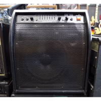 <p>Battered 100 watt bass guitar amplifier.</p><p>Condition: Various rips in the finish and distorts at high volume, hence the low price.</p>