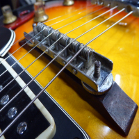 <p>330 style semi-acoustic guitar from the late '60s/early '70s.&nbsp; Made in Japan (Matsumoku factory).</p><p>Good condition.</p>