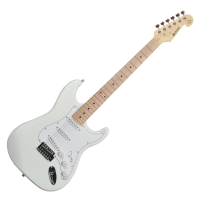 Superb entry-level electric guitar with solid alder body, tremolo system, 3 single coil pickups, and more.<br /><br />Arctic white finish.<br />