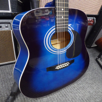 <p>Entry-level acoustic guitar with blueburst finish.</p><p>Condition: A few chips in the finish but structurally sound.</p>