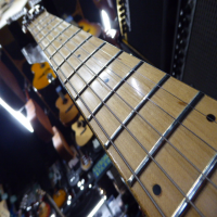<p>Affordable copy of a Musicman Axis Eddie Van Halen signature guitar with licensed Floyd Rose style trem system.</p><p>Good condition.</p>