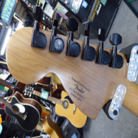 <p>Awesome hardtail stratocaster with black hardware, alnico pickups, and matching headstock.</p><p>Near mint condition.</p>