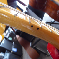 <p>Lovely American Standard Stratocaster from 1995 with limited edition matching headstock, candy apple red finish, punchy American Standard pickups, TBX tone circuit, and more.</p><p>Condition: This has a tiny chip in the headstock.&nbsp; There is also plenty of lacquer coming off the sides of the fretboard, but this is just a sign of its age and does not affect its superb playability!</p>