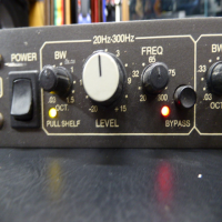 <p>Mono 5-band parametric EQ. </p><p>The Rane Model PE 15 Parametric Equalizer incorporates<br />all the required features of a parametric equalizer and full-<br />function notch filter set.&nbsp;<br /><br />Each of the five filters in the PE 15 cover a center Frequency range of four octaves, a Bandwidth of .03 to 1.5 octaves, and a boost/cut range of +15 dB to -20 dB.&nbsp;<br /><br />Bands one and five switch to allow peaking or<br />shelving characteristics.&nbsp;<br /><br />The unit has a range that begins with the sharpest of notch filters and continues through broad-band program contouring.<br /><br />Each Filter in the PE 15 may be individually Bypassed via<br />a front panel switch, allowing the operator to audibly audition<br />the effect of each Filter.&nbsp;<br /><br />An overall Bypass provides a &ldquo;hard-wire&rdquo; from the Input connector to the Output connector, completely defeating all effects of the unit.&nbsp;<br /><br />An overall Master Control Level is provided which covers a range of completely off to +20 dB.&nbsp;<br /><br />Front panel includes individual Bypass and Overload indicators for each band.<br /><br />The rear panel provides both XLR as well as &frac14;" Inputs<br />and Outputs.&nbsp;<br /><br /><br /></p>