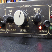 <p>Mono 5-band parametric EQ. </p><p>The Rane Model PE 15 Parametric Equalizer incorporates<br />all the required features of a parametric equalizer and full-<br />function notch filter set.&nbsp;<br /><br />Each of the five filters in the PE 15 cover a center Frequency range of four octaves, a Bandwidth of .03 to 1.5 octaves, and a boost/cut range of +15 dB to -20 dB.&nbsp;<br /><br />Bands one and five switch to allow peaking or<br />shelving characteristics.&nbsp;<br /><br />The unit has a range that begins with the sharpest of notch filters and continues through broad-band program contouring.<br /><br />Each Filter in the PE 15 may be individually Bypassed via<br />a front panel switch, allowing the operator to audibly audition<br />the effect of each Filter.&nbsp;<br /><br />An overall Bypass provides a &ldquo;hard-wire&rdquo; from the Input connector to the Output connector, completely defeating all effects of the unit.&nbsp;<br /><br />An overall Master Control Level is provided which covers a range of completely off to +20 dB.&nbsp;<br /><br />Front panel includes individual Bypass and Overload indicators for each band.<br /><br />The rear panel provides both XLR as well as &frac14;" Inputs<br />and Outputs.&nbsp;<br /><br /><br /></p>