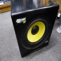 <p>Excellent active subwoofer for studio use.</p><p>10-inch, 150-watt RMS&nbsp;</p><p>Frequency Response: 34Hz - 130Hz</p><p>Max SPL: 113db</p><p>Front-firing glass aramid composite woofer and a front-firing slot port.&nbsp;<br />Comprehensive connectivity including XLR, 1/4" TRS, and RCA inputs.<br /><br />Driver: 10-inch High-Excursion Glass Aramid Composite Woofer</p><p></p>