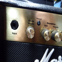 <p>15 watt guitar practice amplifier.</p><p>Condition: 1 Broken plastic corner, otherwise good.</p>