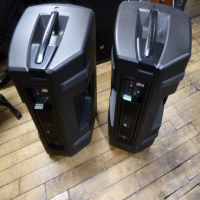 <p>Professional high-powered PA speakers - phenomenal sound!</p><p>Secondhand but very well looked after by one previous owner - mint condition.</p><p>Power Output: 1400W Peak / 700W RMS&nbsp;</p><p>Class-D amplifier (1000W peak low frequency, 400W peak high frequency).</p><p><br /></p>