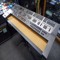 <p>Legendary digital synthesizer, released in 1991.</p><p>JD800s are known to suffer from the dreaded 'red glue' issue - the glue used to hold the key weights in place goes runny over time, damaging both the keyboard and the electronics.&nbsp;</p><p>This one's had the keyboard stripped out and all residue of the red glue removed.</p><p>Modded as a custom expander module with wooden shelf. The modification is discrete, with the shelf slotting into the rails where the keyboard assembly would normally go. No holes drilled!<br /><br />Powerful synthesis with over 60 front panel controls.<br />24 voice.<br />Sample-based oscillators and a fully digital signal path.<br />108 built-in waveforms.<br />64 internal patches, each consisting&nbsp; of four 'tones' which can be blended together.<br />Built-in effects include Reverb, Phaser, Distortion and Chorus.<br />Multi mode allows 5 sounds on independent midi channels plus a 'special' patch which allocates different waveforms individual keys for use with drum kits.<br /><br />As a bonus, this unit also comes with the SL-JD80-02 Drums &amp; Percussion Dance PCM and RAM cards.&nbsp;<br />These offer an extra bank of 64 synth sounds on the RAM card and 56 new waveforms on the PCM card, featuring drum samples from the TR-808, TR-909 and CR78 drum machines.<br />Second bonus: an additional M256E RAM card, offering another bank of 64 synth sounds.<br /><br /><br /></p>