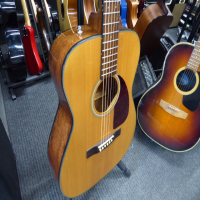 <p>Fender's CF-140S has a smaller "folk" cutaway body shape and liberal string spacing perfect for beginners and flatpickers. Don't let its size fool you though-it projects enough full, rich and resonant acoustic sound to fill a room thanks to its solid spruce top with scalloped quartersawn X bracing. A satin-finish mahogany neck with stabilizing dual-action truss rod makes playing the CF-140S smooth and easy.</p><p>Condition: Various bumps and bruises.&nbsp; A crack in the finish on the table (seen in pics) which is not in the wood.&nbsp; Some dents and marks in the back of the neck.&nbsp; Great action and overall playability.</p>