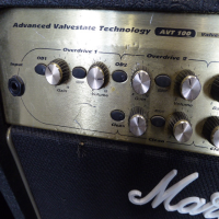 <p>Decent Marshall guitar amplifier in fair condition.</p><p>Features:</p><ul><li>100W stereo hybrid amplifier<br /></li><li>Single ECC83 valve preamp<br /></li><li>Three independent channels<br /></li><li>Built-in digital effects<br /></li><li>Celestion 12-inch speaker<br /></li></ul>