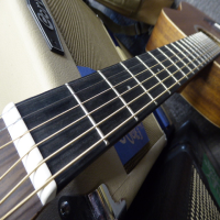 Lovely travel-size acoustic guitar in excellent condition with original padded bag.